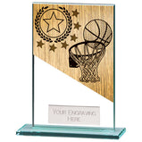 Mustang Basketball Jade Glass Award -CR22222