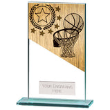 Mustang Basketball Jade Glass Award -CR22222