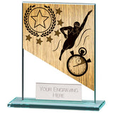 Mustang Swimming Jade Glass Award -CR22223