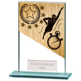 Mustang Swimming Jade Glass Award -CR22223