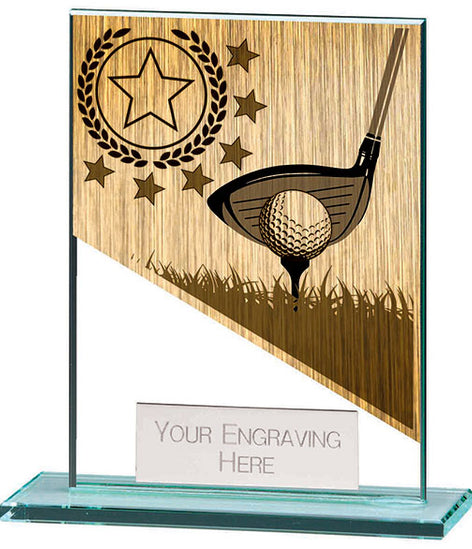 Mustang Golf Jade Glass Award -CR22224