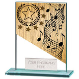 Mustang Music Jade Glass Award - CR22228