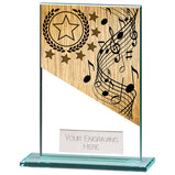 Mustang Music Jade Glass Award - CR22228