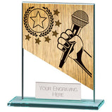 Mustang Karaoke Jade Glass Award - CR22229