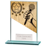 Mustang Karaoke Jade Glass Award - CR22229