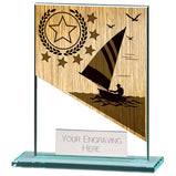 Mustang Sailing Jade Glass Award-CR22232