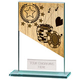 Mustang Poker Jade Glass Award - CR22234