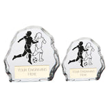 Mystique Football Female Glass Award - CR22236