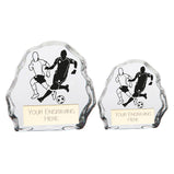 Mystique Football Male Glass Award - CR22237