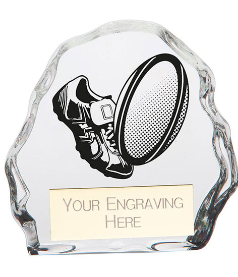 Mystique Rugby Glass Award - CR22239