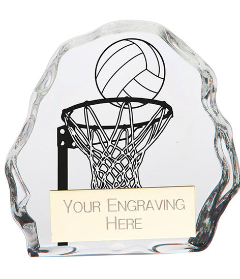 Mystique Netball Glass Award - CR22246