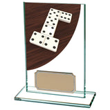 Colour Curve Dominoes Jade Glass Award  - CR4623