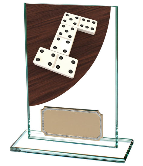 Colour Curve Dominoes Jade Glass Award  - CR4623