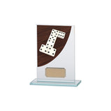 Colour Curve Dominoes Jade Glass Award  - CR4623