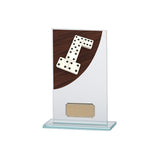 Colour Curve Dominoes Jade Glass Award  - CR4623