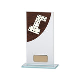 Colour Curve Dominoes Jade Glass Award  - CR4623