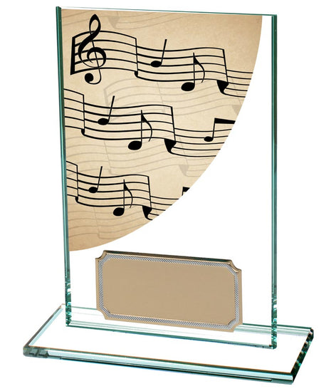 Colour Curve Music Jade Glass Award - CR4763