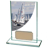 Colour Curve Sailing Jade Glass Award-CR4807