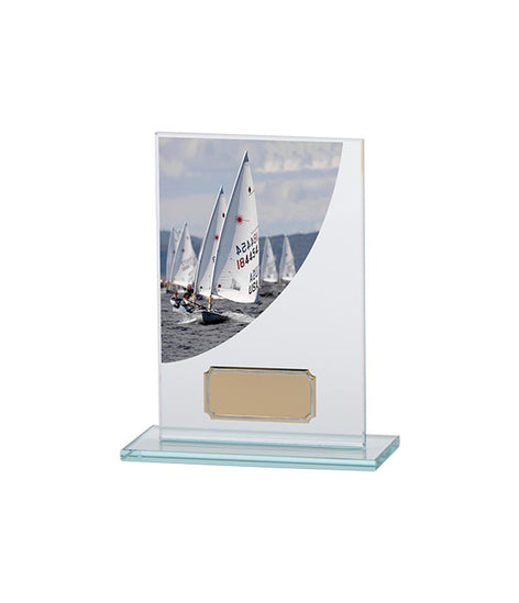 Colour Curve Sailing Jade Glass Award-CR4807