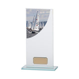 Colour Curve Sailing Jade Glass Award-CR4807