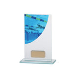 Colour Curve Swimming Jade Glass Award -CR4828