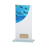 Colour Curve Swimming Jade Glass Award -CR4828