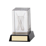 Conquest Cricket 3D Crystal Award - CR6126