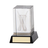 Conquest Cricket 3D Crystal Award - CR6126