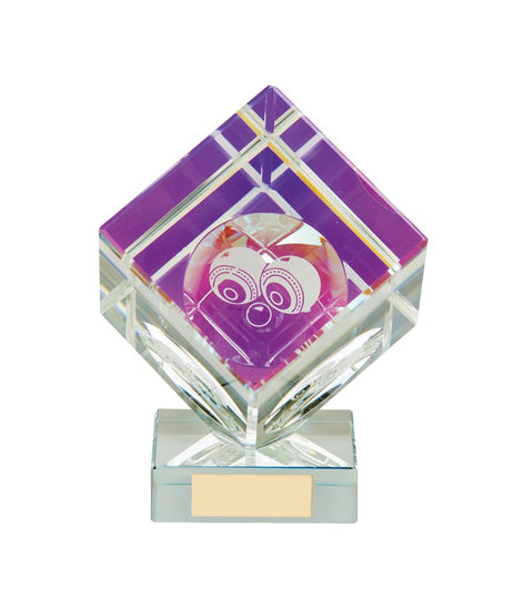 Victorious Lawn Bowls Crystal Cube Award - CR9236