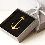 Gold Engraved Book Anchor with gift box