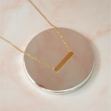 Date Engraving - Gold Necklace