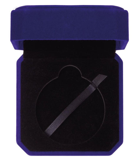 Aspire Velour Medal Box Blue-MB19159