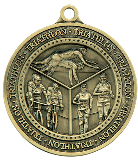 Olympia Triathlon Antique Medal - MM17012