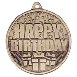 Cascade Happy Birthday Antique Iron Medal - MM19036