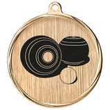 Aurum Lawn Bowls Medal Gold - MM22588