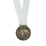 Olympia Medal Ribbon Stitched White-MR16066