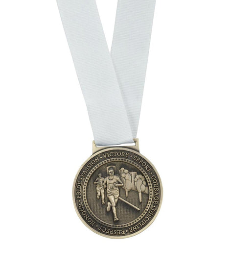 Olympia Medal Ribbon Stitched White-MR16066