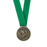 Olympia Medal Ribbon Stitched Green-MR16068