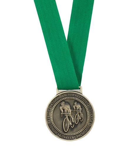 Olympia Medal Ribbon Stitched Green-MR16068