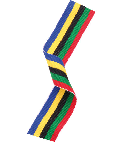 Medal Ribbon Olympic Colours-MR2128