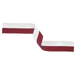 Medal Ribbon Maroon & White-MR29