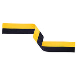 Medal Ribbon Black & Yellow-MR32