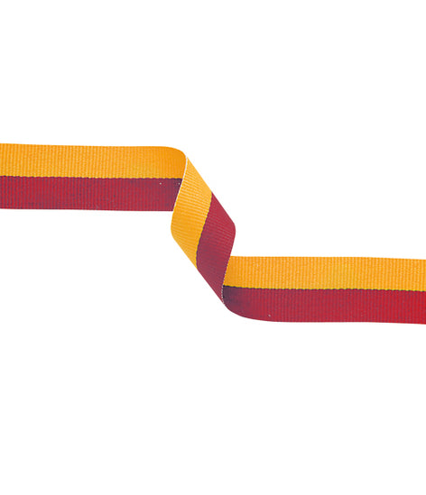 Medal Ribbon Red & Gold-MR35