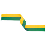 Medal Ribbon Green & Yellow-MR37