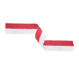 Medal Ribbon Red & White-MR3