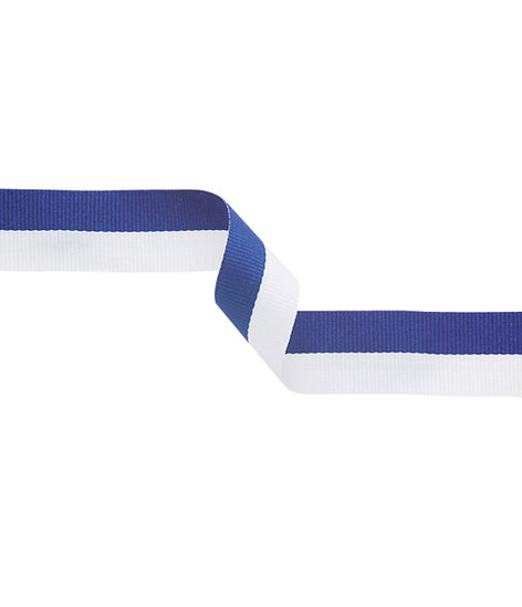 Medal Ribbon Blue & White-MR4