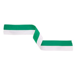 Medal Ribbon Green & White-MR6