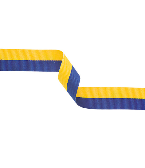 Medal Ribbon Yellow & Blue-MR7