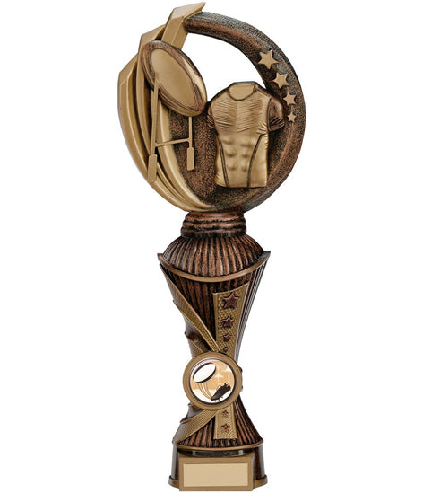 Renegade Rugby Heavyweight Award Antique Bronze & Gold - PX17262