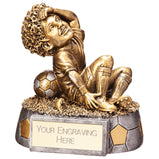 Football Funnies Crocked Resin Figure  - RF20293